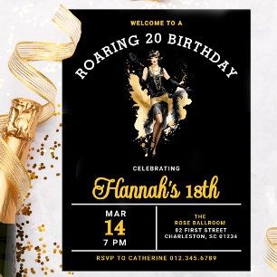 Convites Bem-vindos a uma Festa de aniversário 20 18th