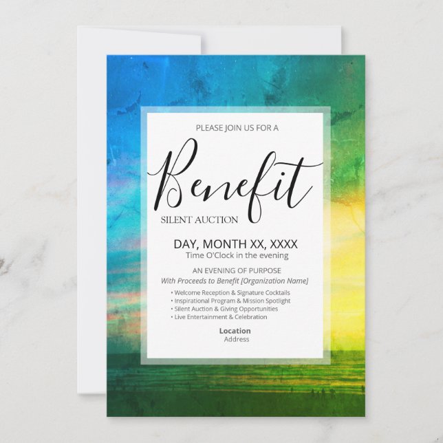Convites Benefit Invitation Template (Frente)