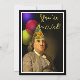 Convites Benjamin Franklin Feliz Aniversário