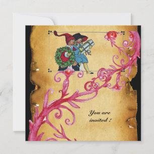 CONVITES BÉRIOS MÁGICOS DE NATAL COM CRIANÇAS E PRESENTES