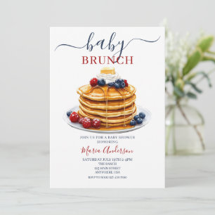 Convites Berries Baby Brunch Chá de fraldas
