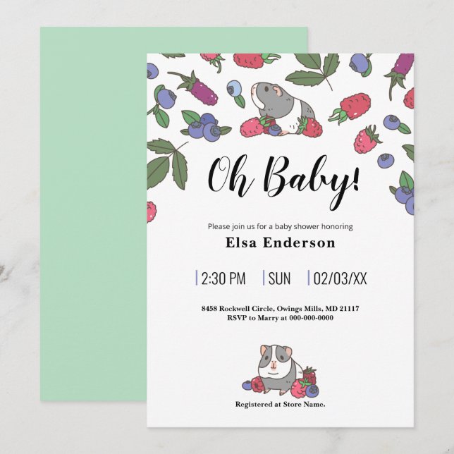 Convites Berries e Guiné-Bissau (Frente/Verso)