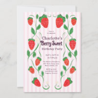 Berry 1º Aniversário Art Nouveau Fofo