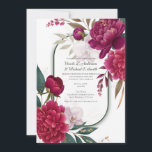 Convites Berry Bloom Garden Floral Glam Wedding<br><div class="desc">Customize for your event</div>