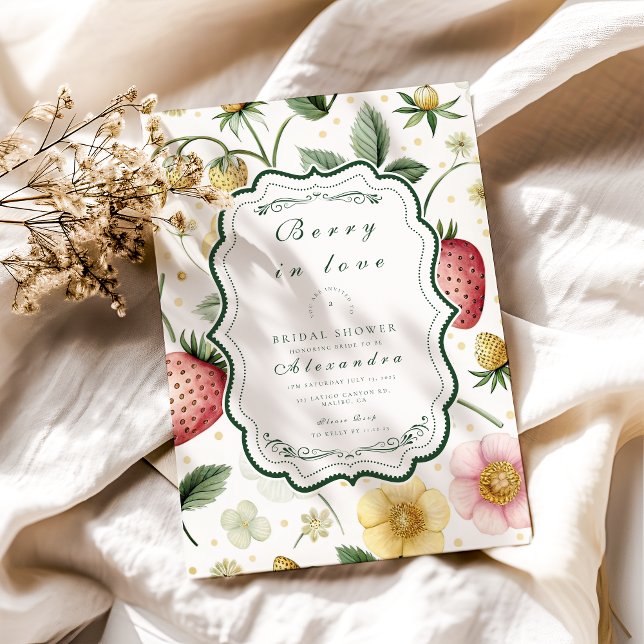 Convites Berry Botanic Charm Chá de panela (Criador carregado)