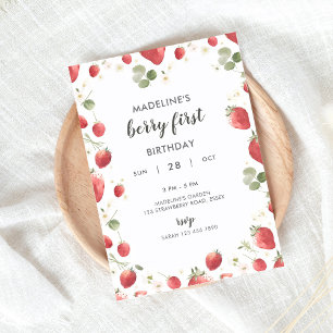 Convites Berry First Birthday