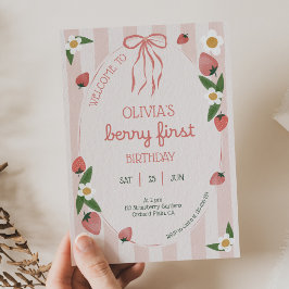 Convites  Berry First Birthday 1st Birthday Invitation