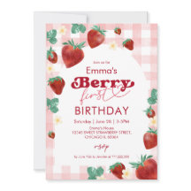 Berry First Birthday Girl primeiro aniversario Str
