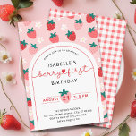 Convites Berry First Birthday primeiro aniversario<br><div class="desc">Berry First Birthday primeiro aniversario Convite</div>