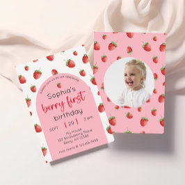 Convites Berry First Photo do Partido do primeiro aniversar