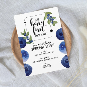 Convites Berry First   PRIMEIRO ANIVERSARIO   Aromas   Bran