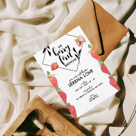 Convites Berry First | PRIMEIRO ANIVERSARIO | Morango | Bra