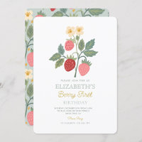 Berry First Strawberry Buquê Birthday