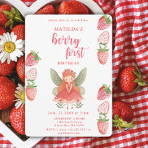 Berry First Strawberry Fairy primeiro aniversario