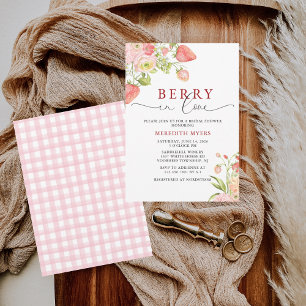 Convites Berry Floral Watercolor no Love Chá de panela