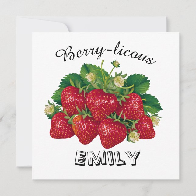 Convites Berry-licioso (Frente)