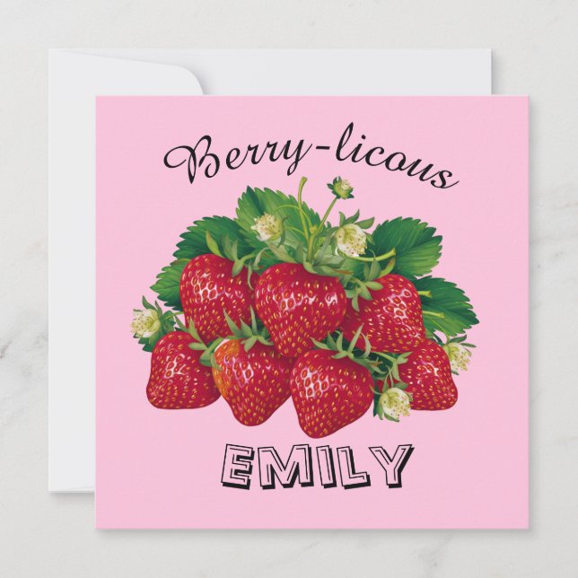 Convites Berry-licioso (Frente)