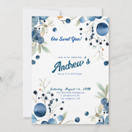 Convites Berry Primeiro Aniversário! Festa de Aniversário d