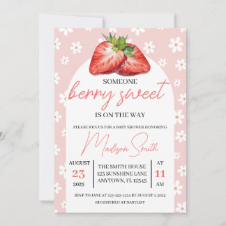 Convites Berry Sweet Baby Shower Invite