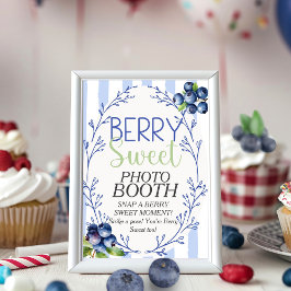 Convites Berry Sweet PHOTO BOOTH - Sinal de Blueberry