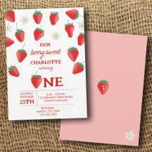 Berry Sweet primeiro aniversario Strawberry Tornin