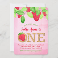Berry Sweet Strawberry primeiro aniversario