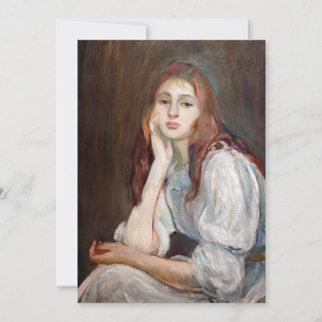 Convites Berthe Morisot - Julie Daydreaming (Frente)