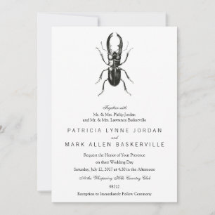Convites Besouro Lucanus Metallicus
