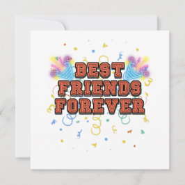 Convites best friends forever,best friend day, funny, party