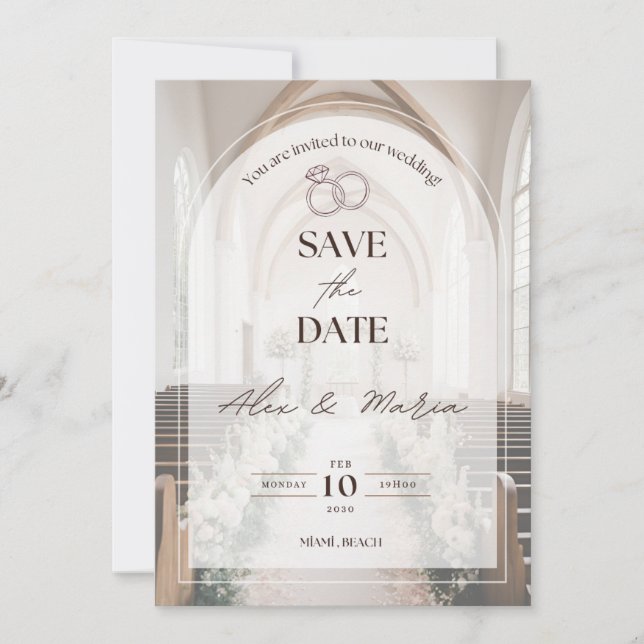 Convites Best wedding invitation cart  (Frente)