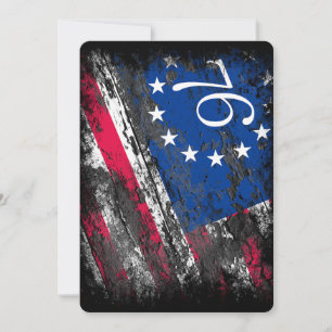 Convites Betsy Ross Flag 1776 Patriótico 4 de julho