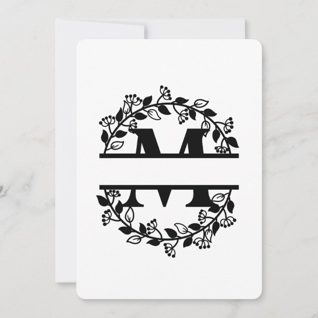 CONVITES BGSM BRAND NEW PERSONALISED M LETTER (Frente)
