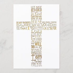 Convites Bíblias do Serviço Memorial John 14