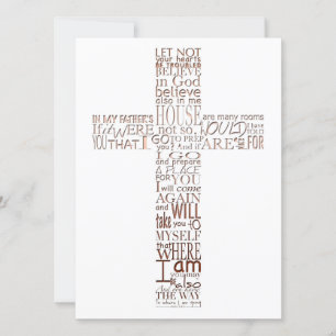 Convites Bíblias do Serviço Memorial John 14