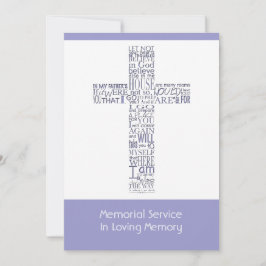 Convites Bíblias Versos do Serviço Memorial 6 do John 14