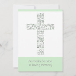 Convites Bíblias Versos do Serviço Memorial John 14 10