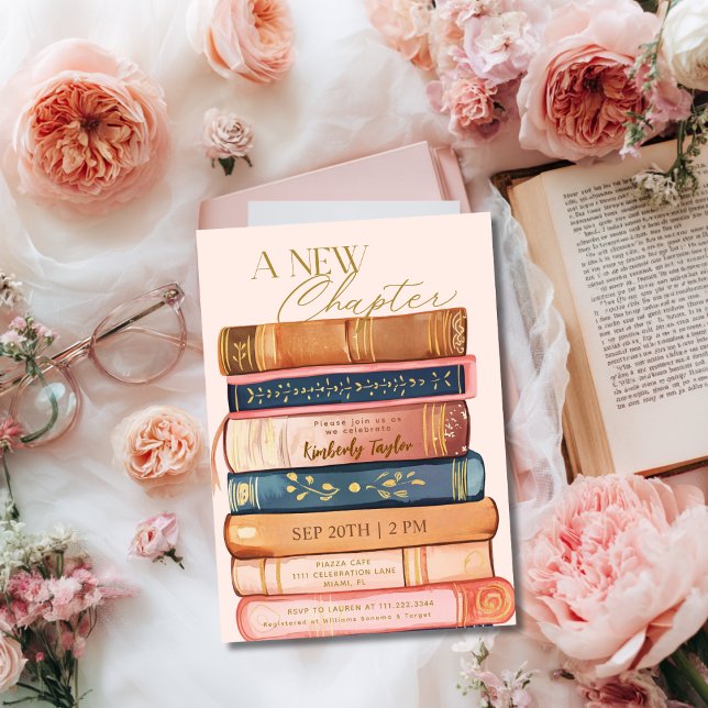 Convites Biblioteca de Livros Históricos Um Novo Chá de pan (Criador carregado)