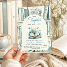 Biblioteca Novo Capítulo Menino Azul Chá de Bebê