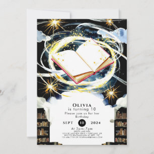 Convites Biblioteca Whimsic Kids Storybook Birthday