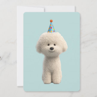 Convites Bichon Frise Birthday Party