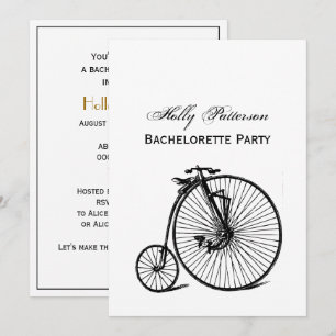Convites Bicicleta De Bicicleta Vintage Velocipede Penny Fa