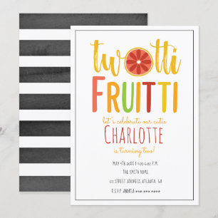 Convites Bicicleta de Grelha de Citros de Duas Tti Fruitti