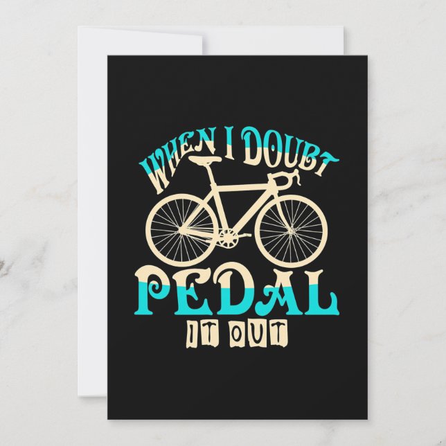 Convites Bicicleta de Montanha Quando Eu Duplico Pedale Par (Frente)
