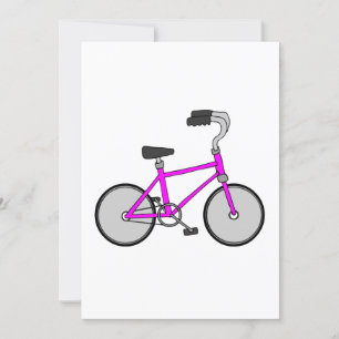 Convites Bicicleta Rosa