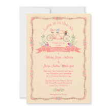 Bicicleta Tandem, Aves e Banner Casamento
