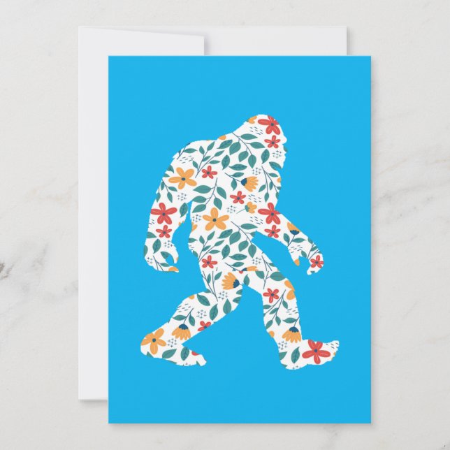 CONVITES BIGFOOT FLORAL (Frente)