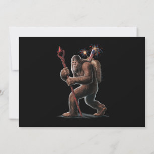 Convites Bigfoot Fogos de Artifício 4 de Julho Bandeira dos