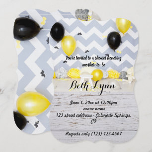 Convites Bigode de Baby Shower bigodes Destino do Destino