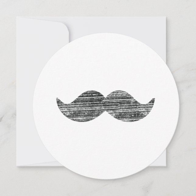 Convites Bigode Preto (Frente)