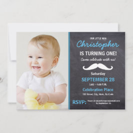 Convites Bigode | primeiro aniversario | foto